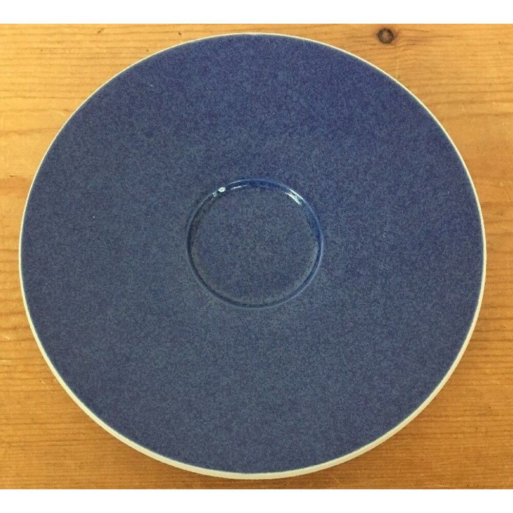 Vtg Sasaki Colorstone Sapphire Japanese Navy Blue Porcelain Saucer Plate 5.75"